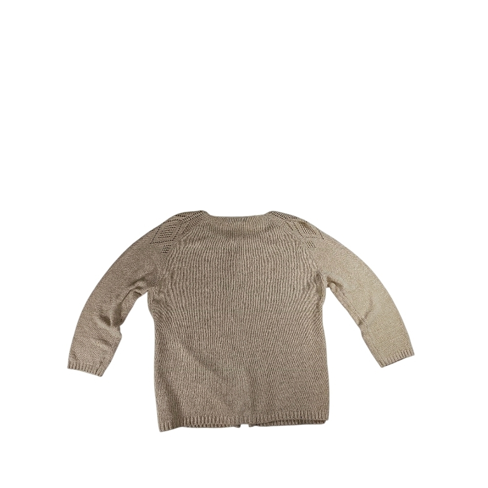Elegant Beige Women's Cardigan - Picture 3 of 5